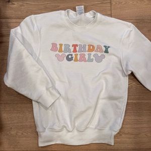Disney birthday sweatshirt. Worn once.